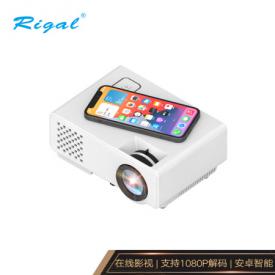 瑞格爾（Rigal）智能投影儀家用 投影機（內置系統 兼藍光1080P WiFi鏈接 梯形校正）